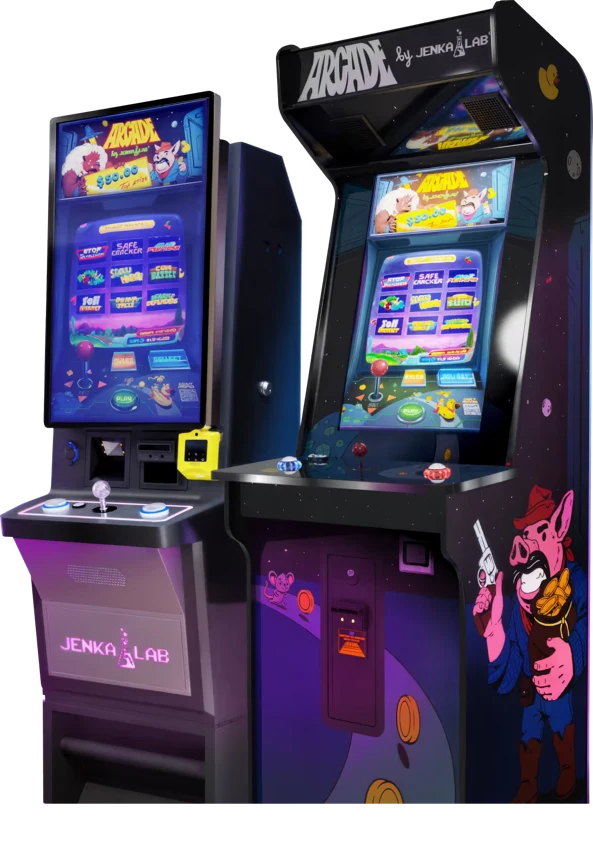 Arcade amusement game cabinet by Jenka Lab